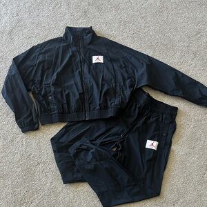 Jordan Black Track Suit with Red Logo